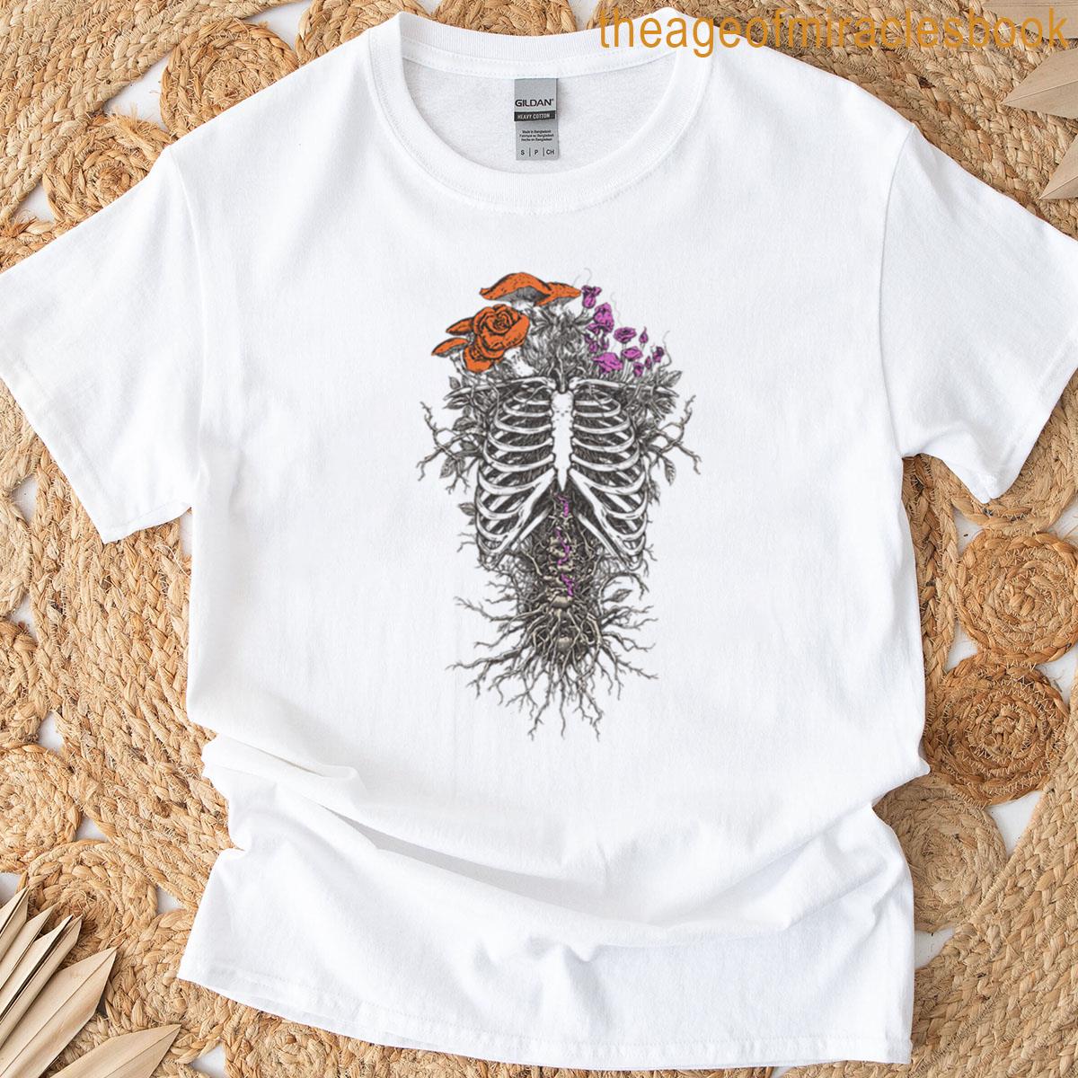 Botanical Skeleton Art Tee – Growth T-shirt