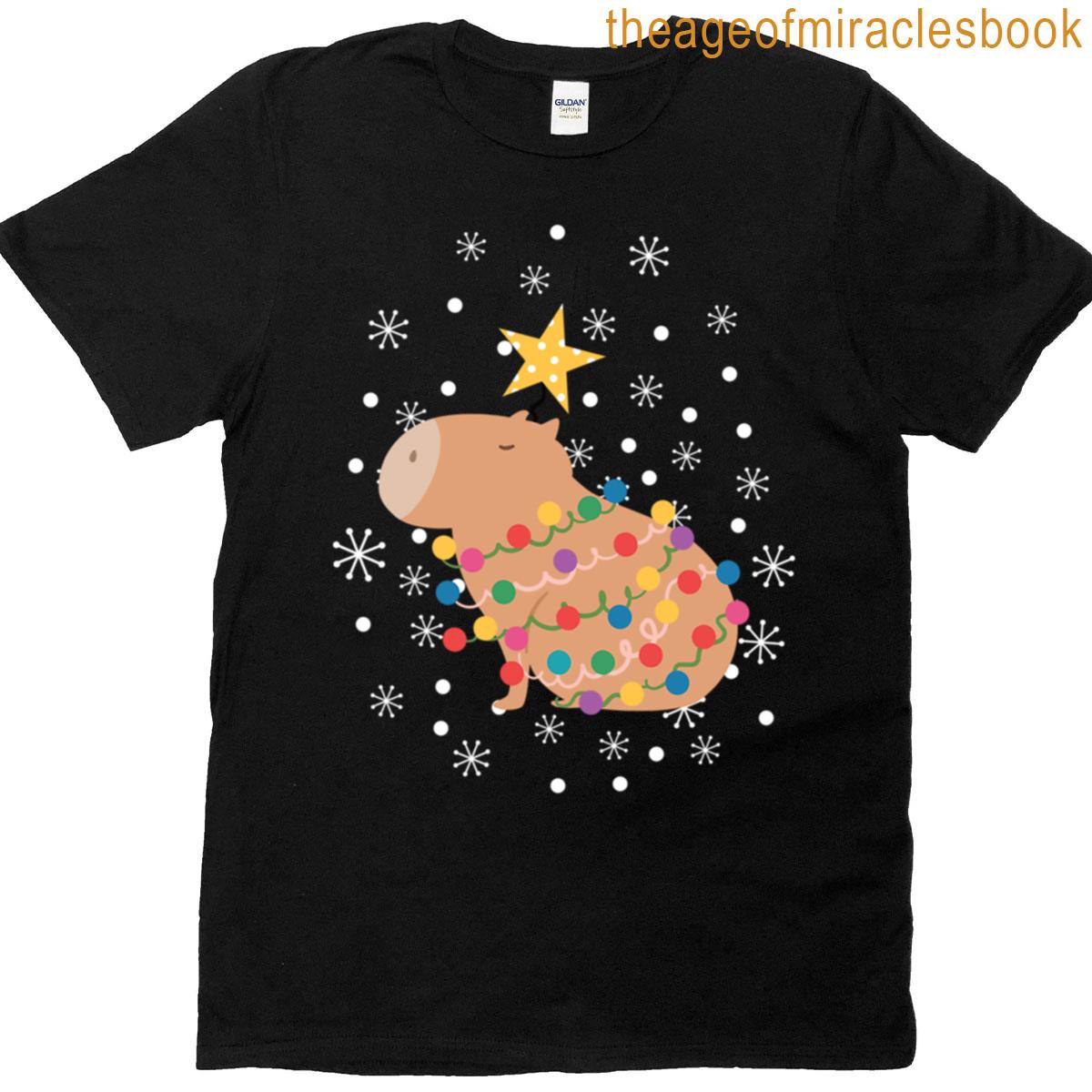 Capybara Christmas Tree T-shirt
