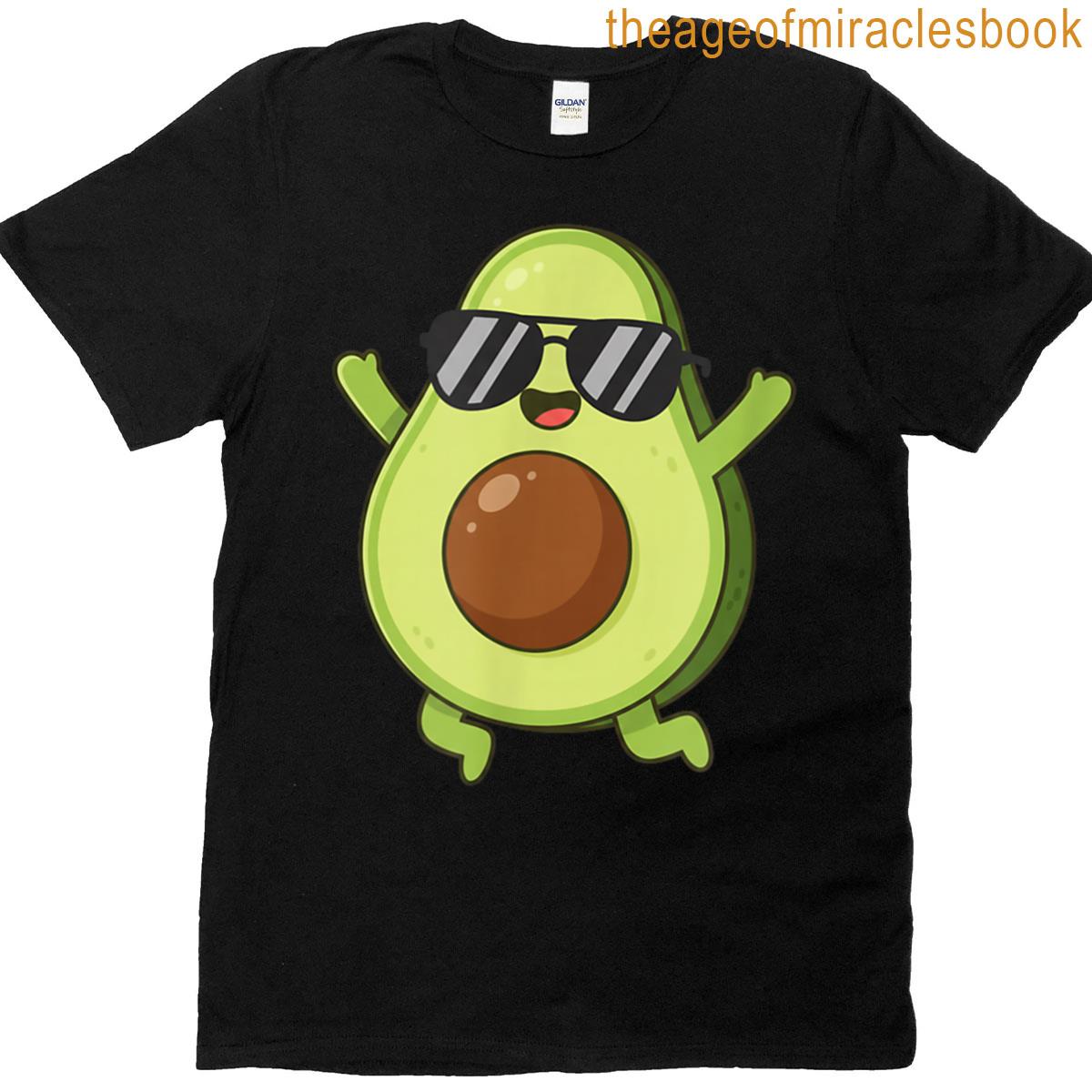 Cute Avocado With Sunglasses T-shirt