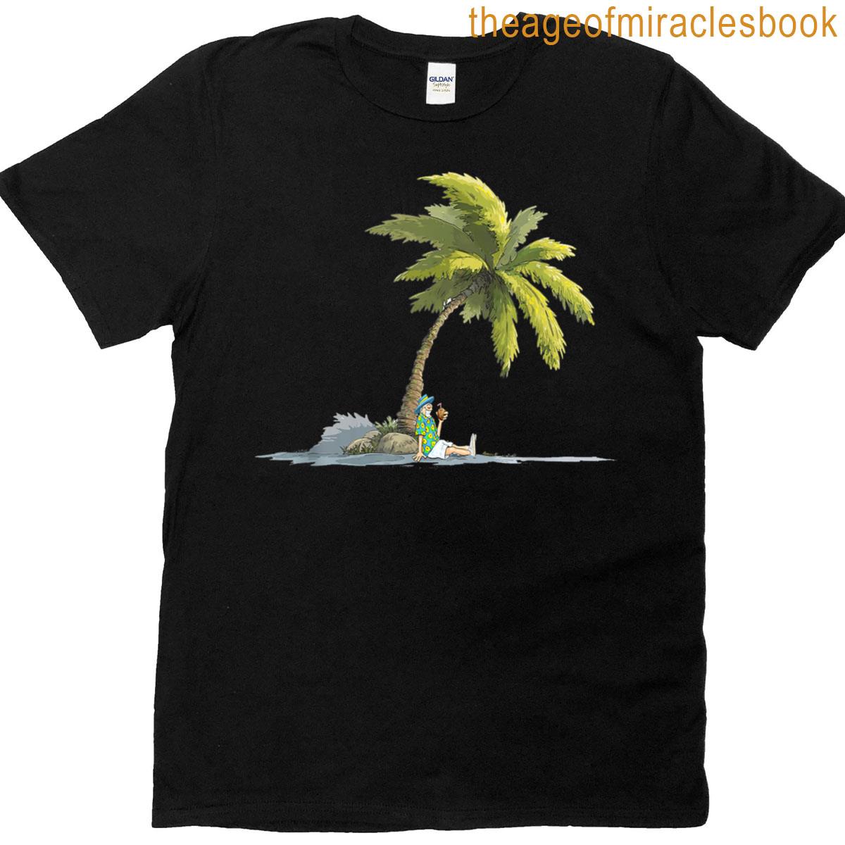 Fun Guy Sitting On A Beach T-shirt