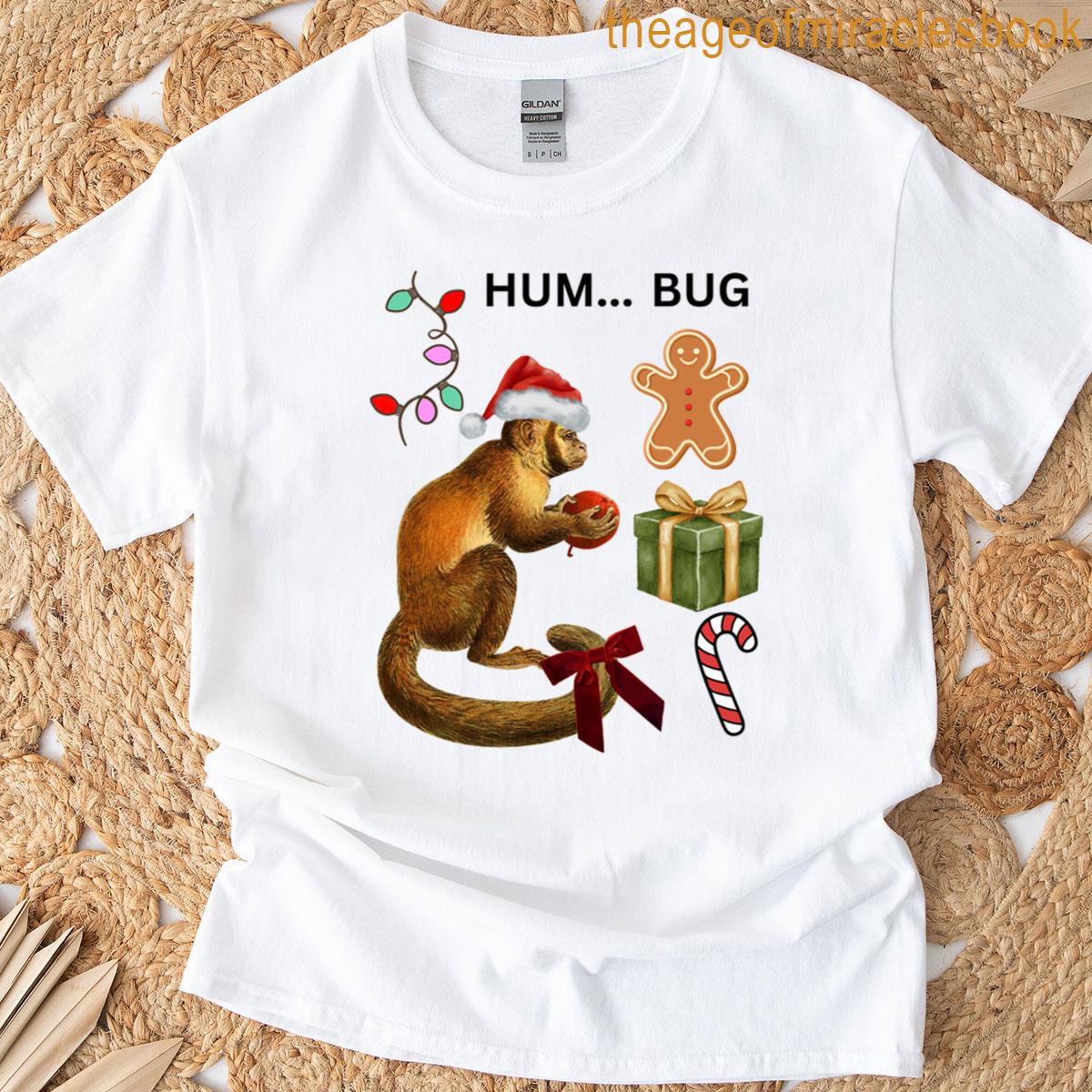 Grumpy Christmas Monkey Animal T-shirt