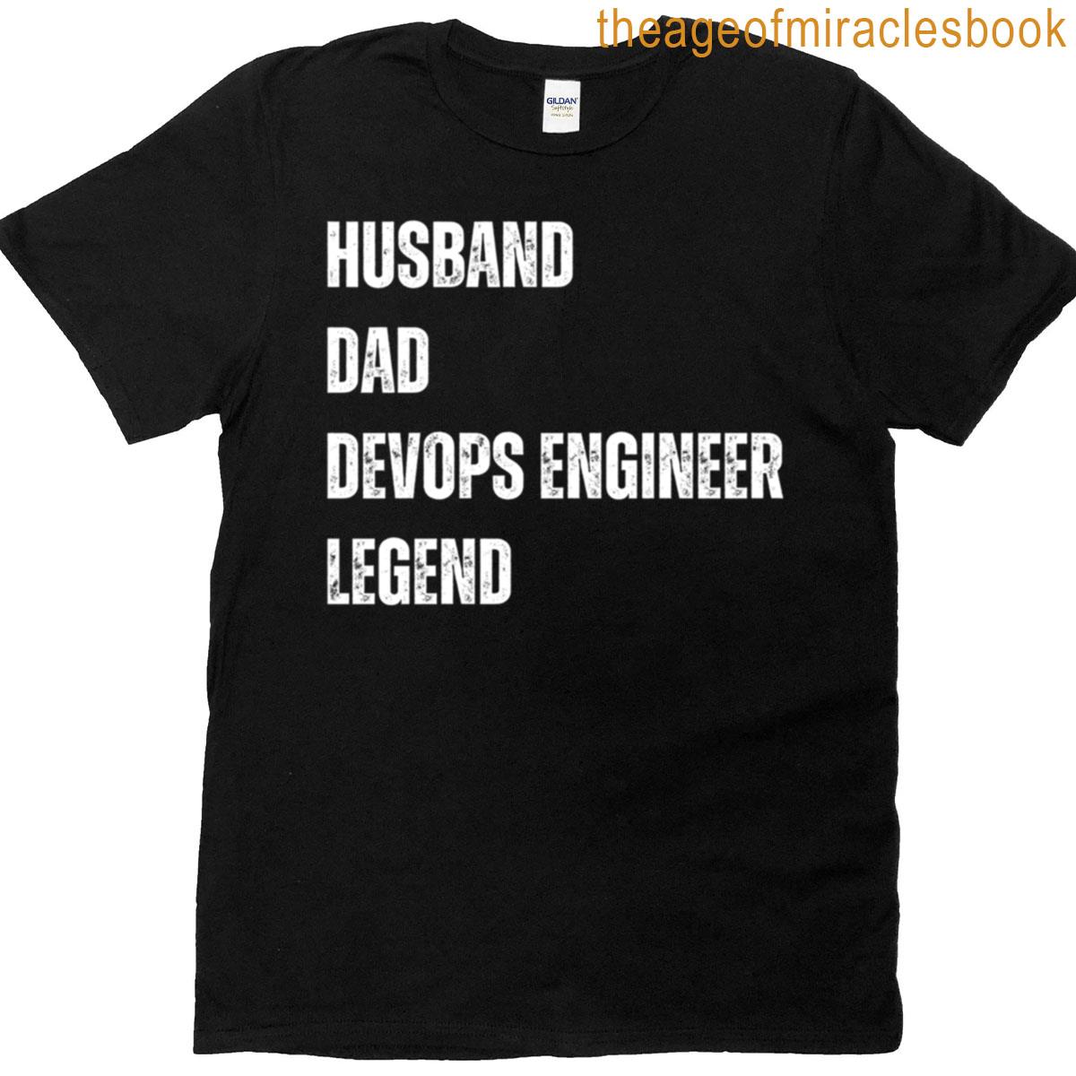 Husband Dad Devops Engineer T-shirt