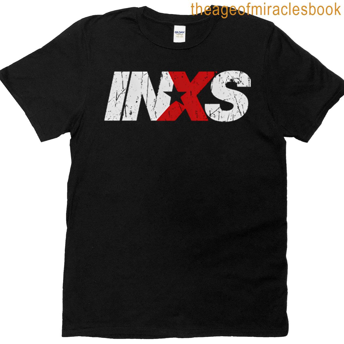 Inxs Logo Vintage Illustration T-shirt