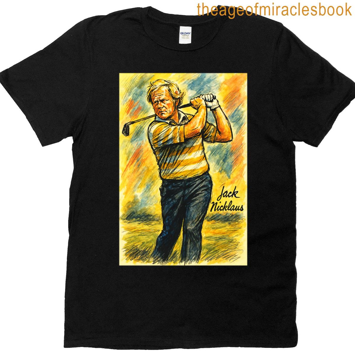 Jack Nicklaus Playing Golf T-shirt