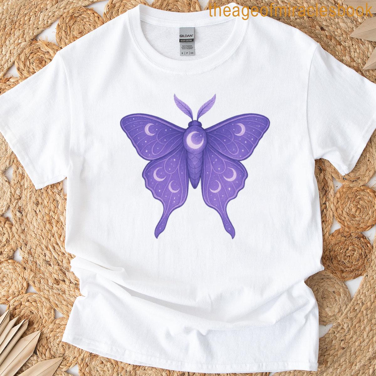 Lunar Moth Dream Between Worlds T-shirt