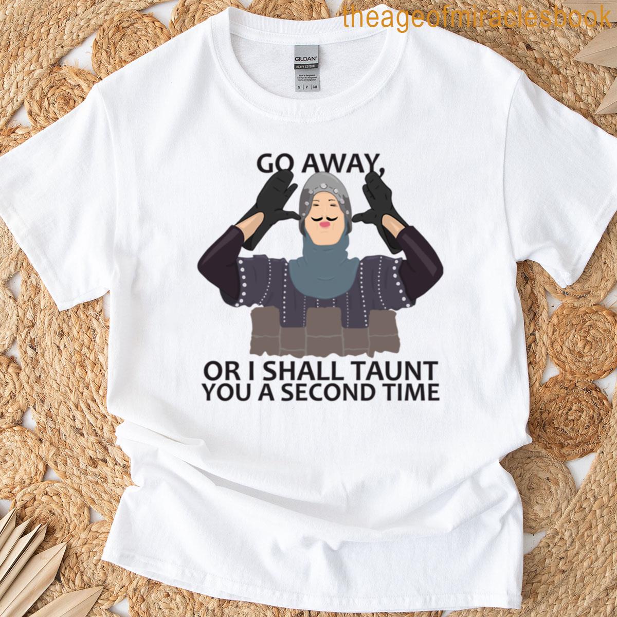 Monty Python French Knight Go Away Gift T-shirt