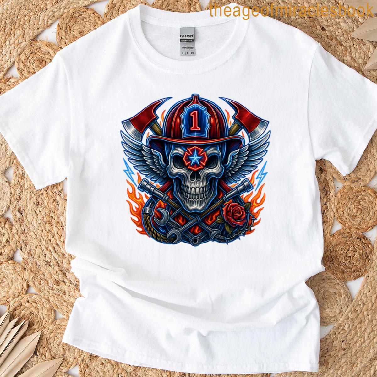 Neon Circuit Hyper-realistic Skull T-shirt