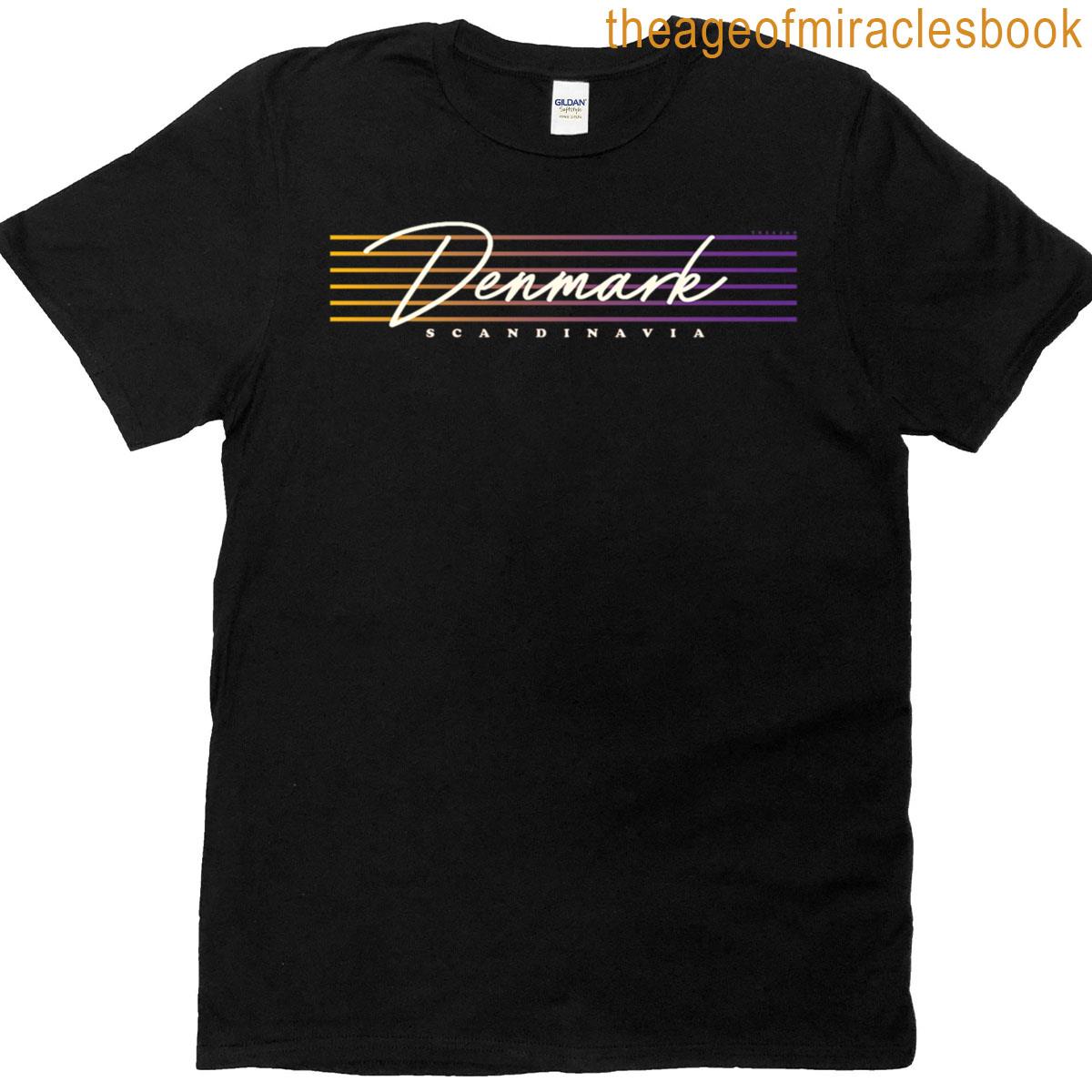 Nostalgic Retro Style Denmark Premium Tri-blend T-shirt