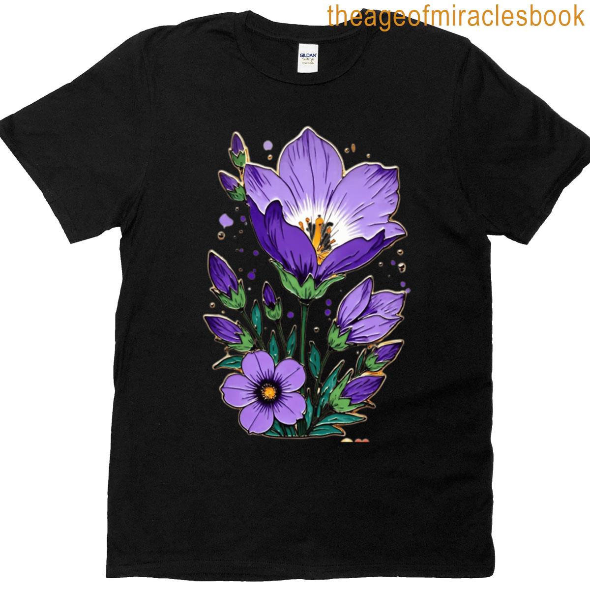 Purple Blooms T-shirt