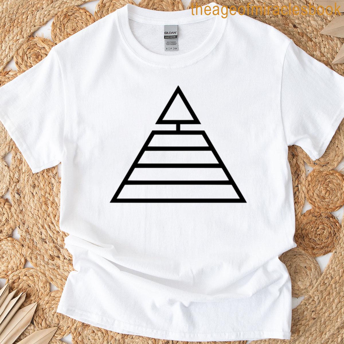 Vision And Mastery Geometric Pyramid Design T-shirt