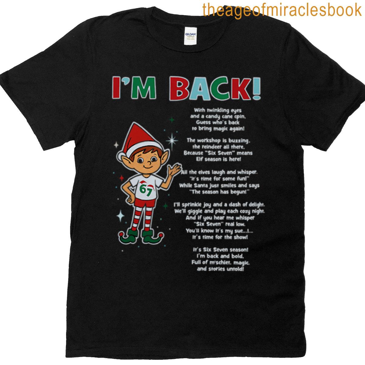 6 7 For Elf Doll With Poem T-shirt 6 7 For Elf Doll With Poem T-shirt