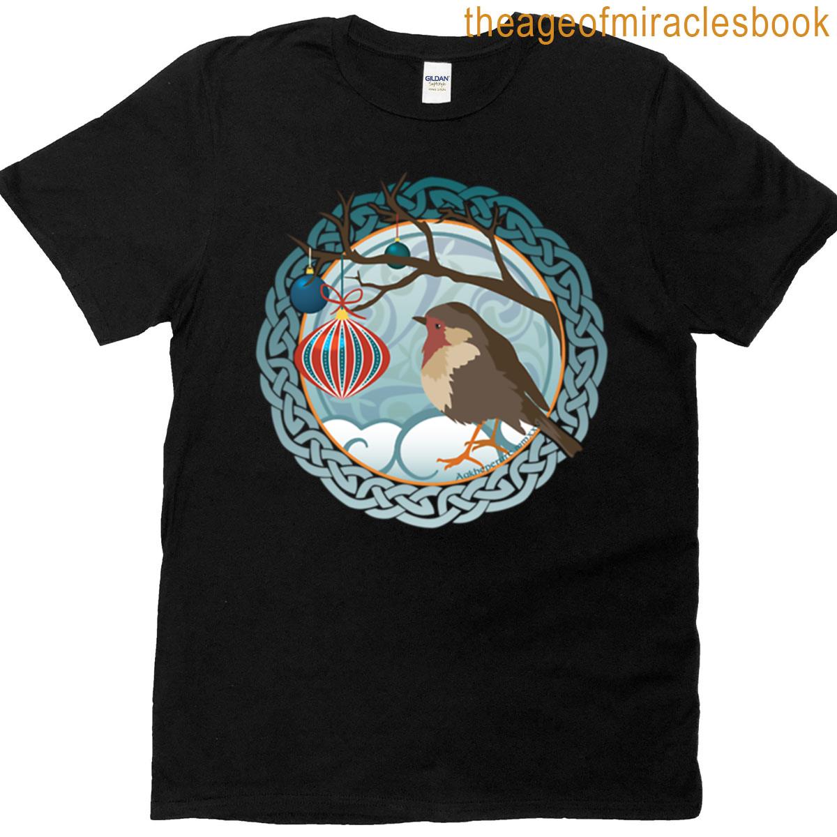 A Celtic Christmas Robin T-shirt