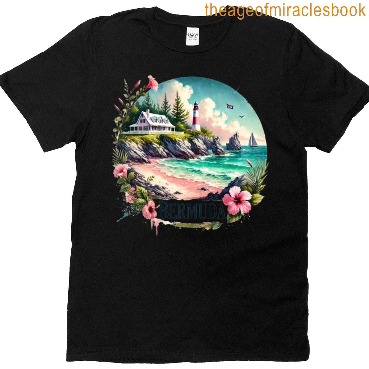 Bermuda Pink Sandy Beach T-shirt