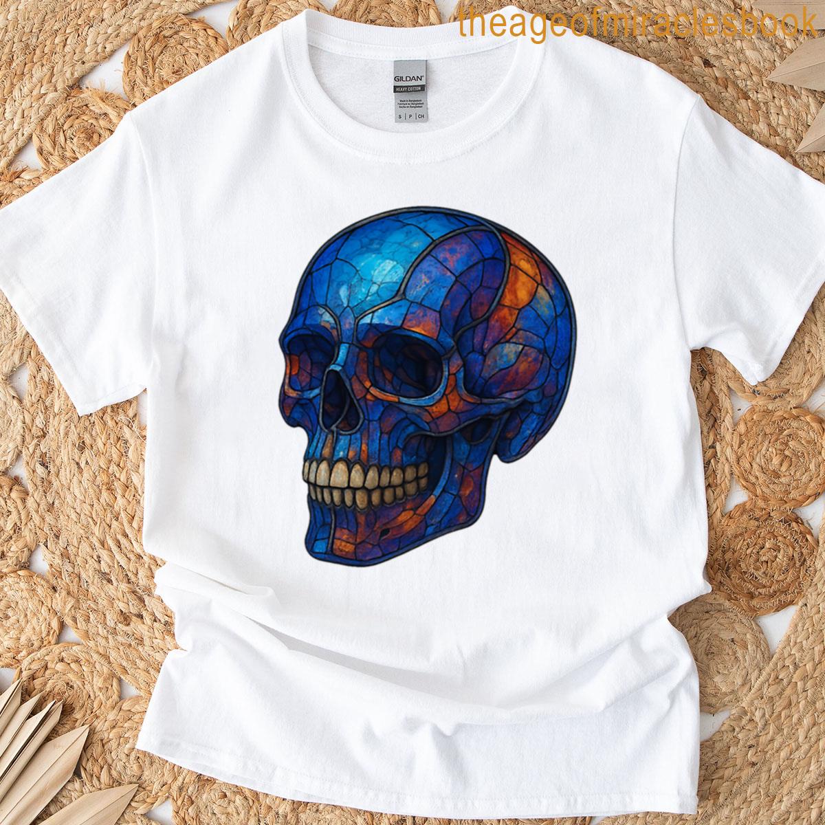 Cosmic Nebula Skull T-shirt