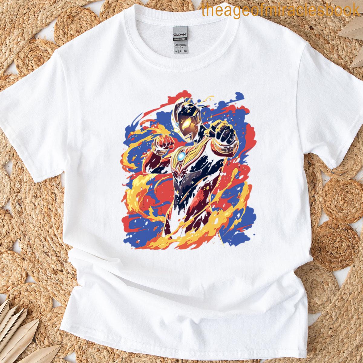 Dynamic Ultraman Splatter Art T-shirt