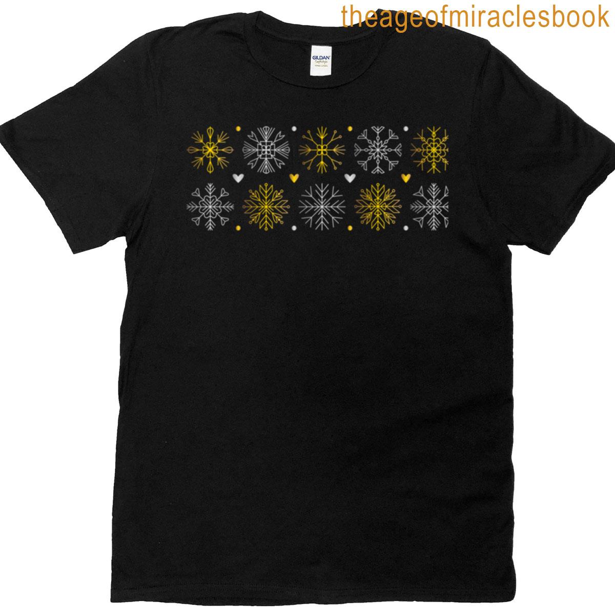 Gold And Silver Snowflake Set T-shirt