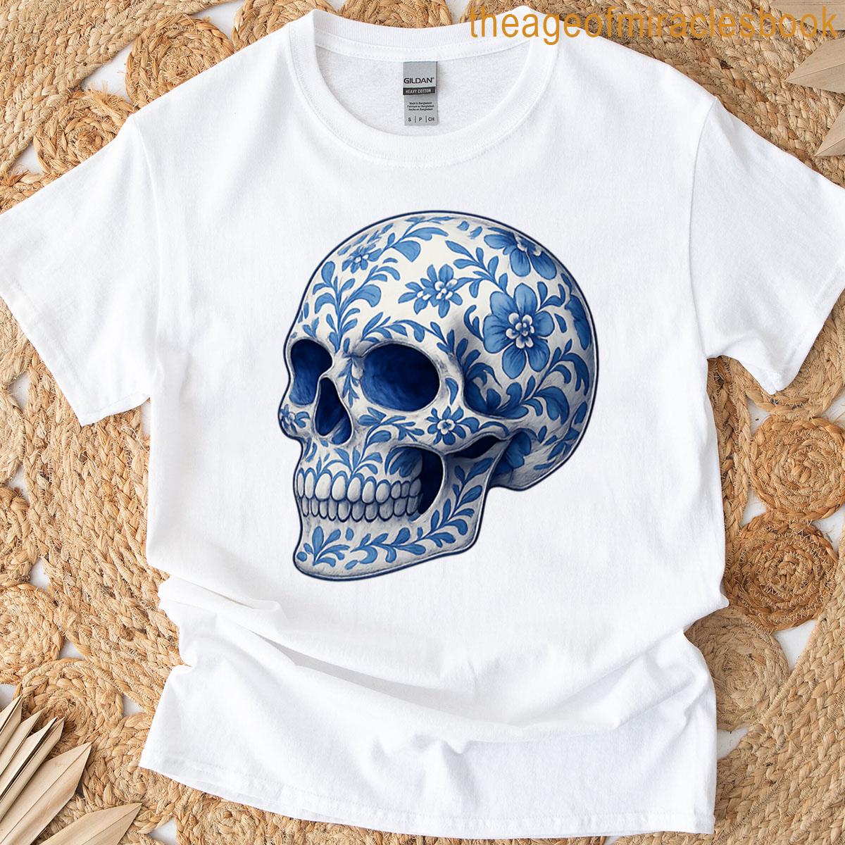Hyper-realistic Stained-glass Skull T-shirt