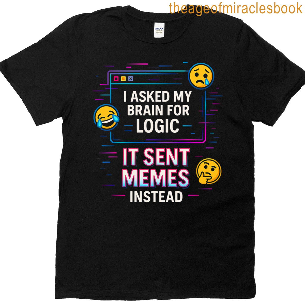 I Asked My Brain For Logic Premium Tri-blend T-shirt