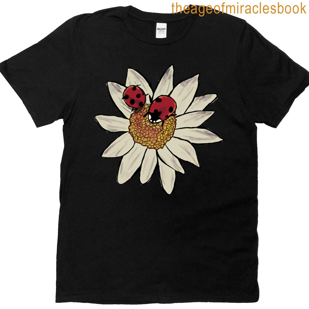 Ladybugs On Daisy T-shirt