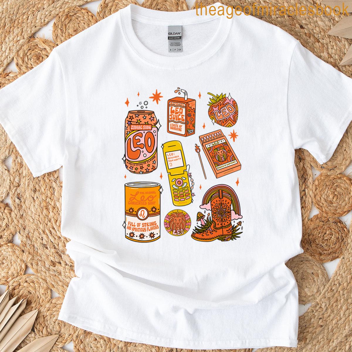 Leo Tattoo Flash Sheet T-shirt