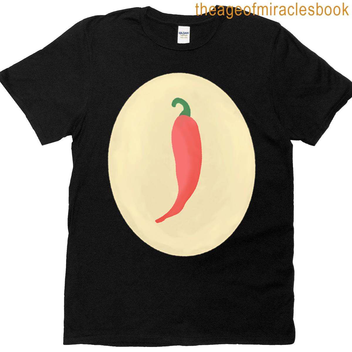 Red Pepper Pattern T-shirt