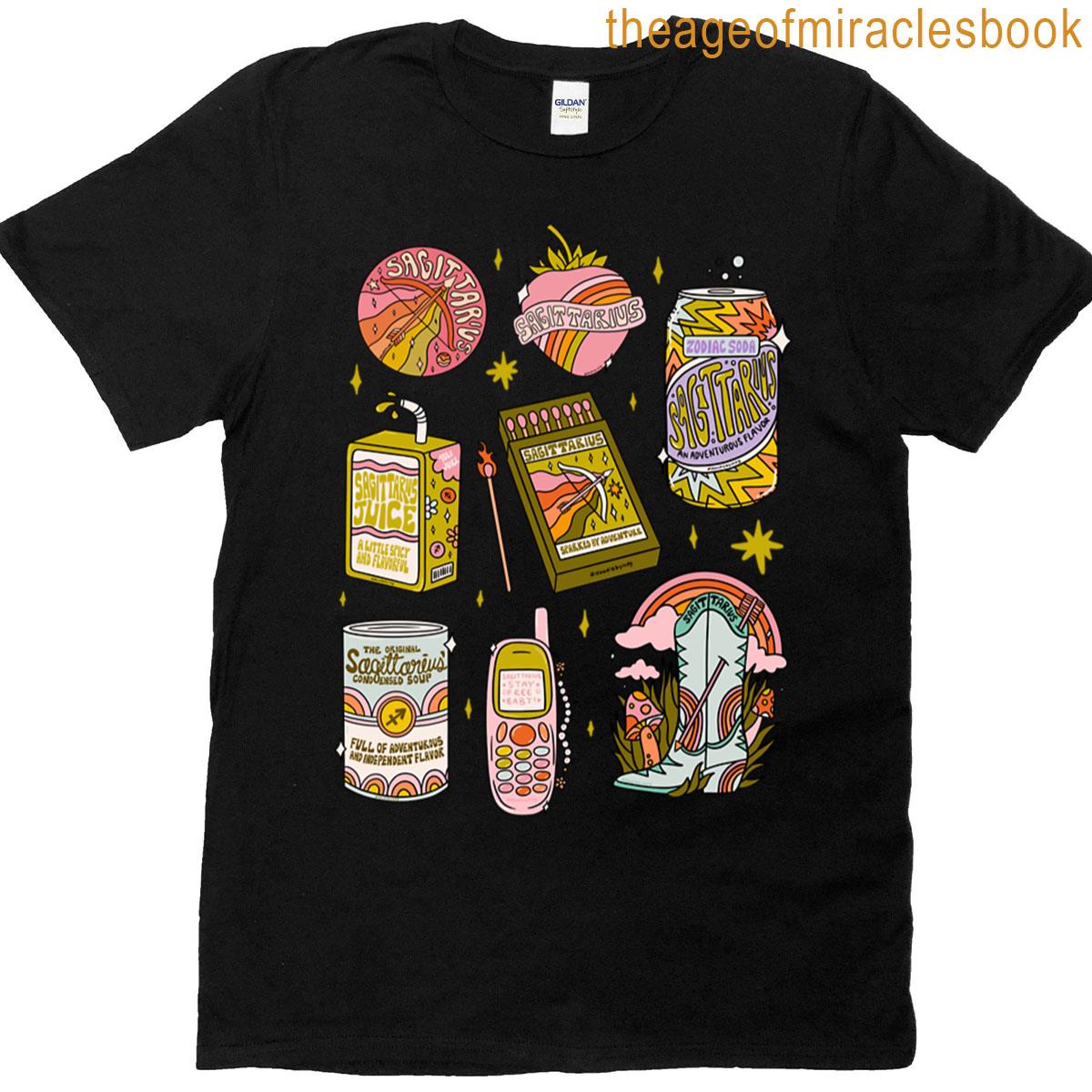 Sagittarius Tattoo Flash Sheet T-shirt
