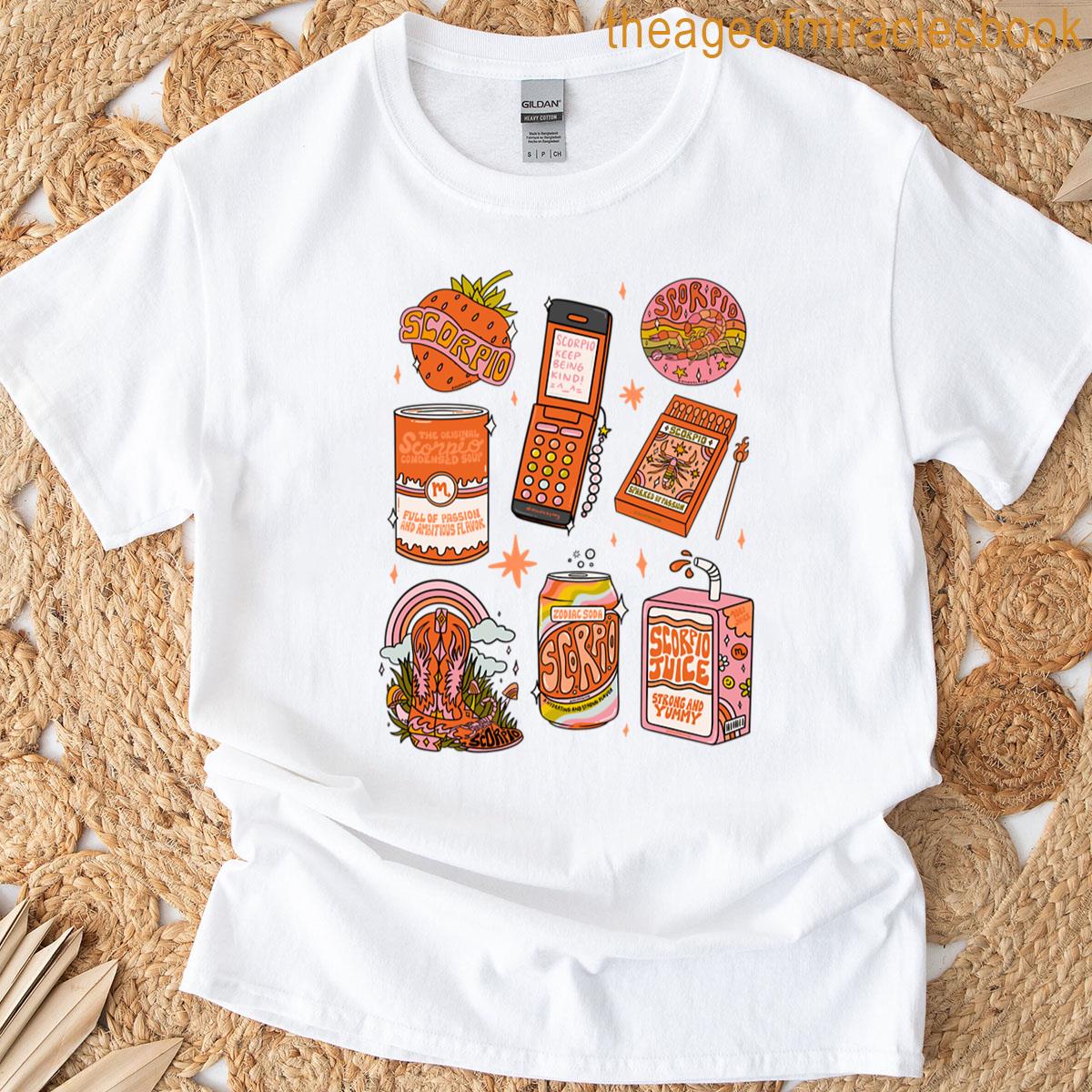 Scorpio Tattoo Flash Sheet T-shirt