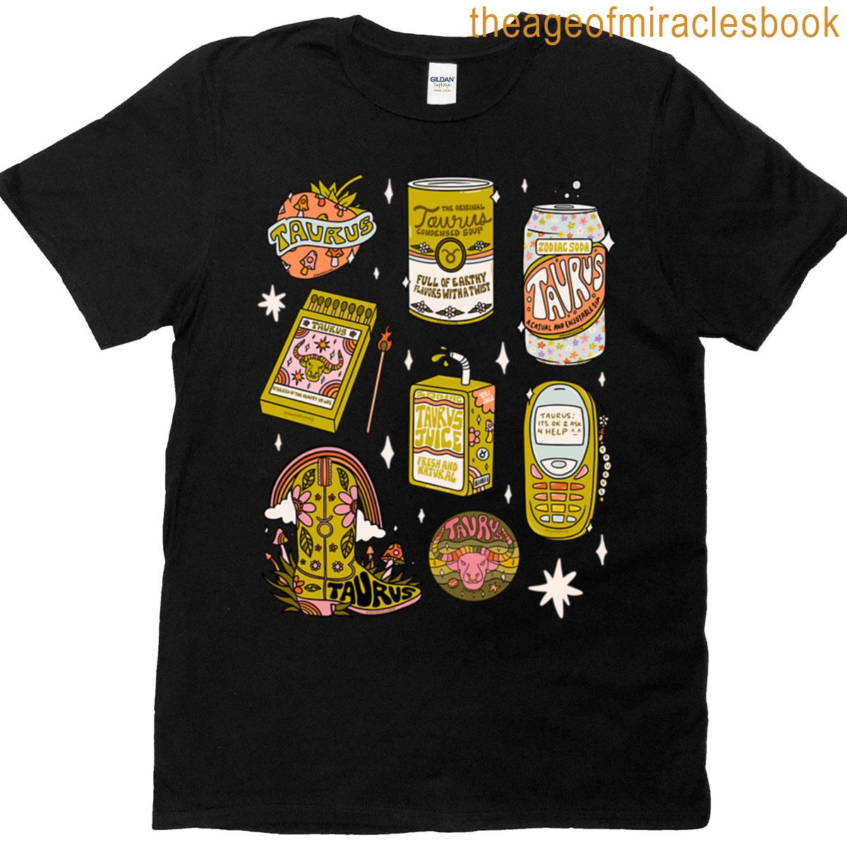 Taurus Tattoo Flash Sheett T-shirt