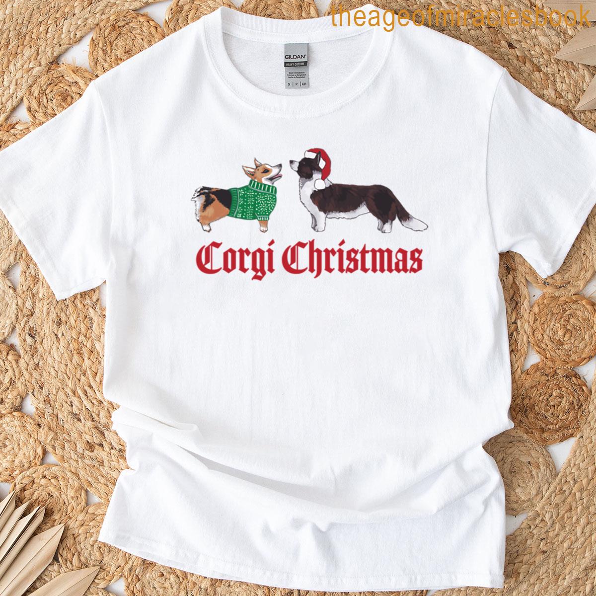 Corgi Dog Christmas T-shirt