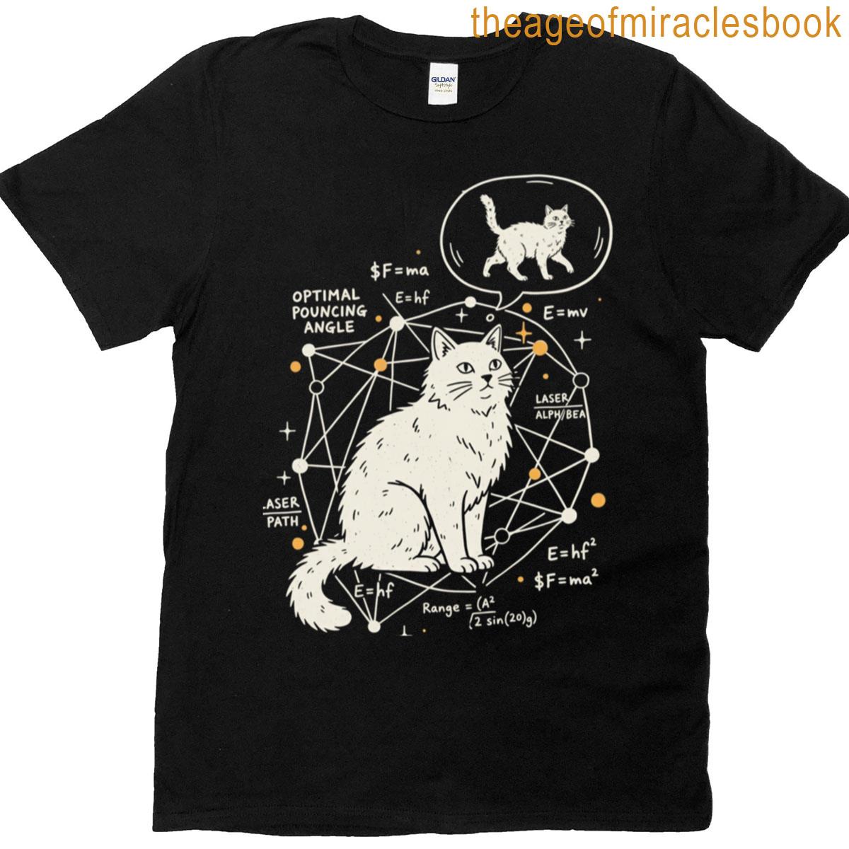 Funny Cat Math Physics Equations Science Humor Premium Tri-blend T-shirt