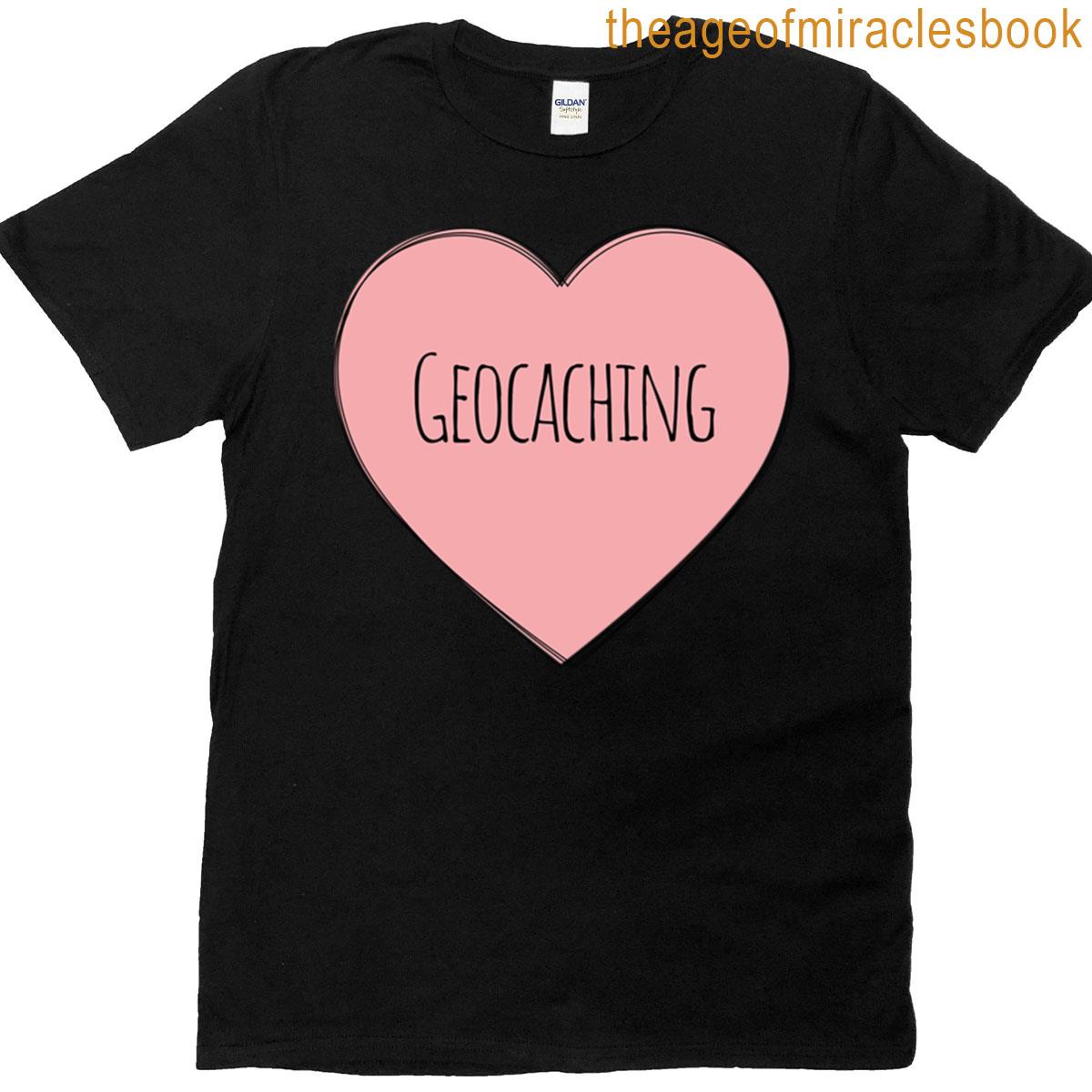 Geocaching Pink Heart T-shirt