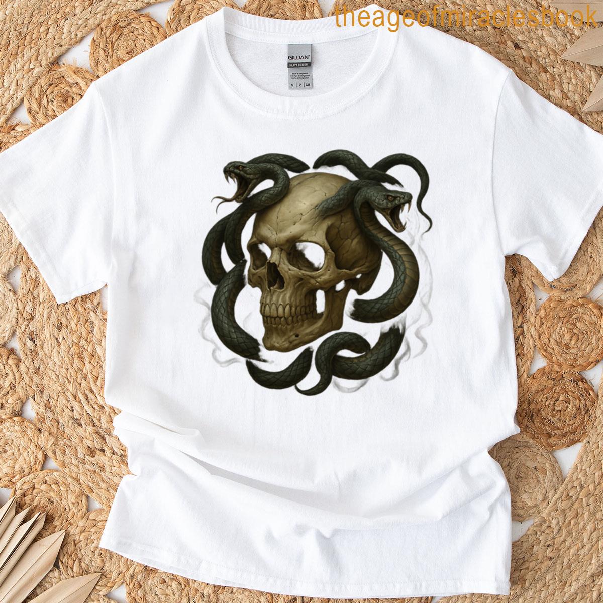 Gothic Skull With Candles T-shirt