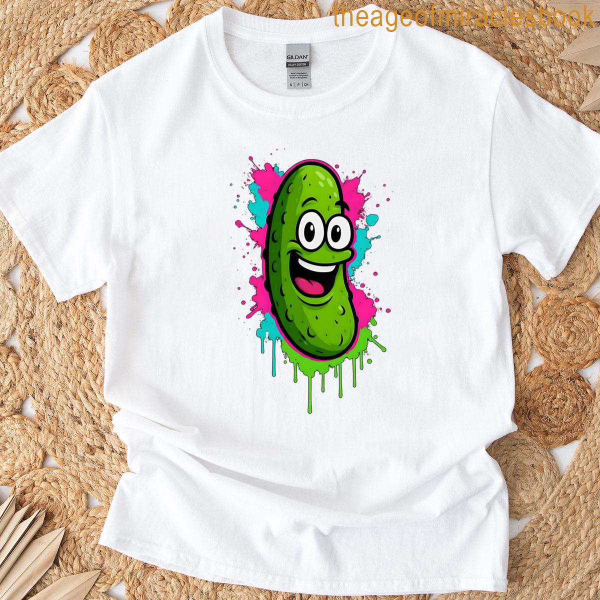 Happy Pickle Splatter Paint T-shirt