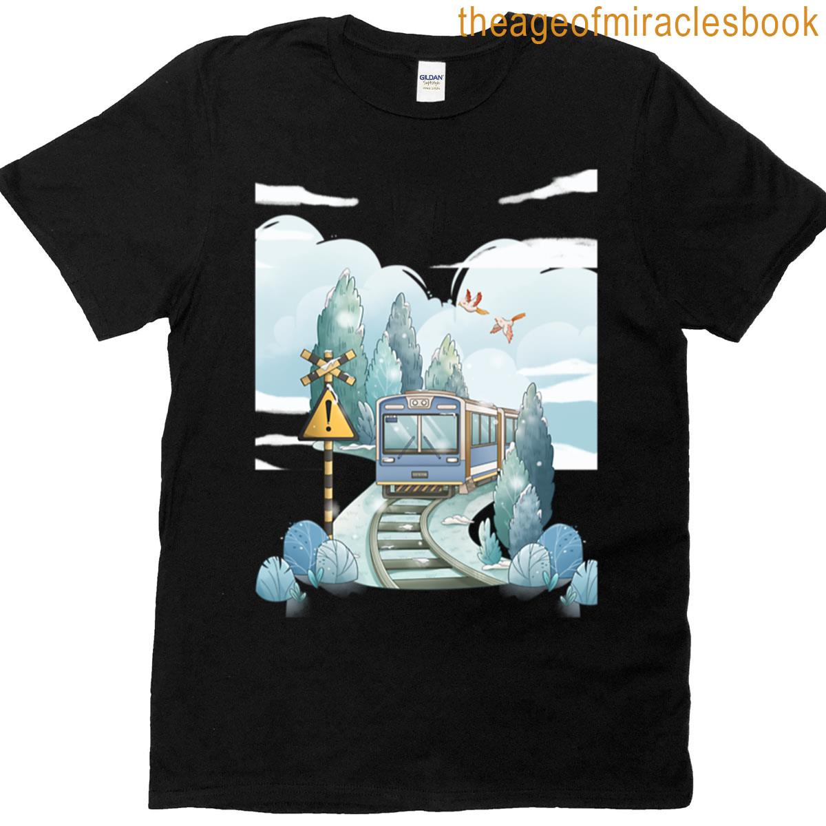Japanese Train In Winter T-shirt