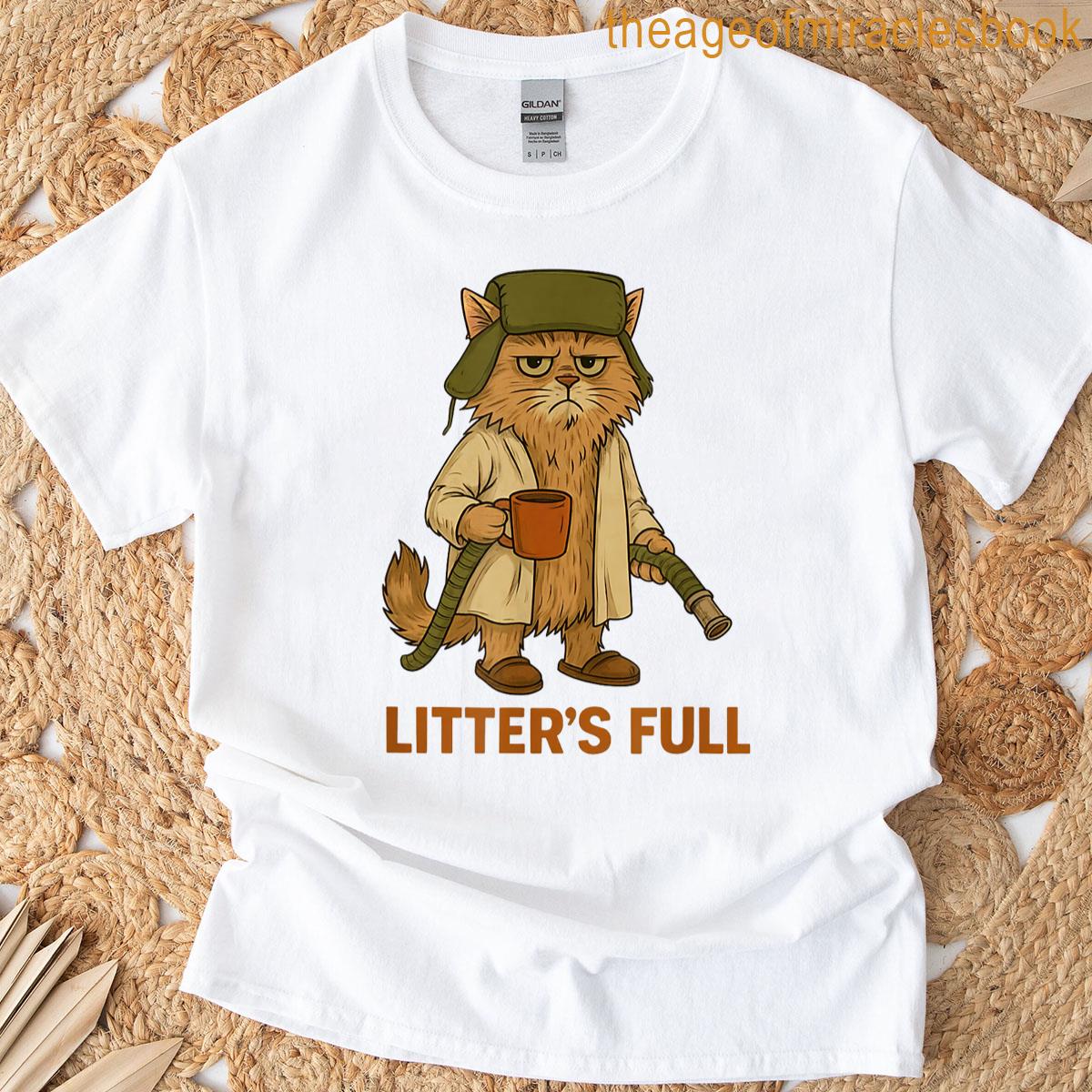 Litters Full Cat Parody Tee T-shirt