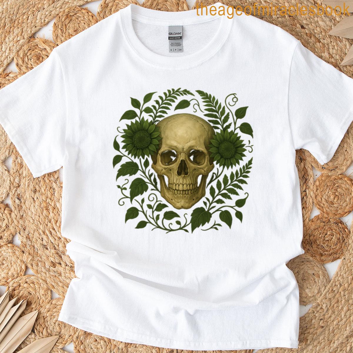 Skull With Dark Butterflies T-shirt