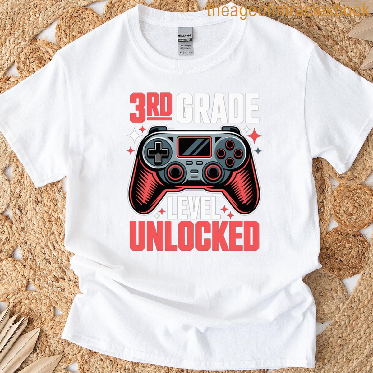 3rd Grade Level Unlocked Gamer Design T-shirt 3rd Grade Level Unlocked Gamer Design T-shirt