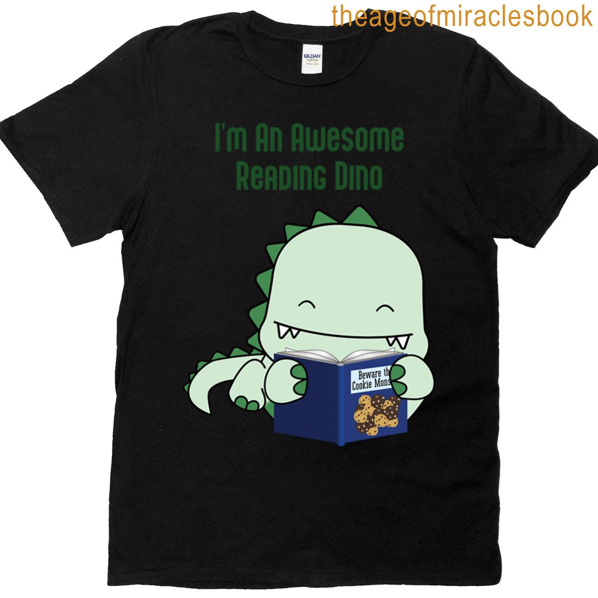 Awesome Reading Dino T-shirt