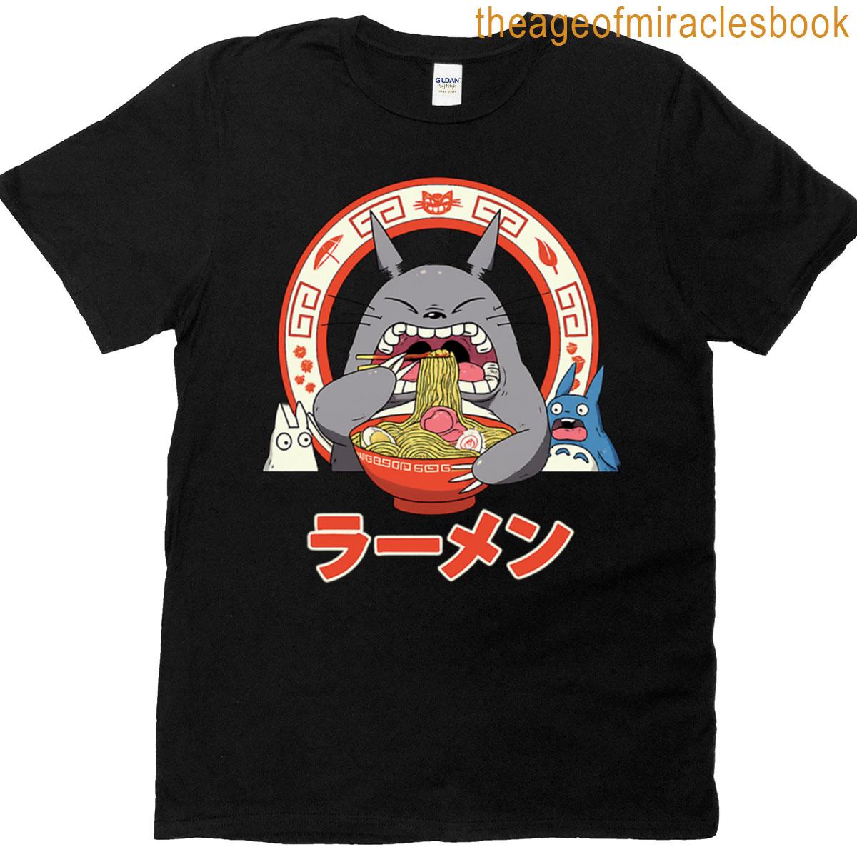 Cat Eating Ramen T-shirt