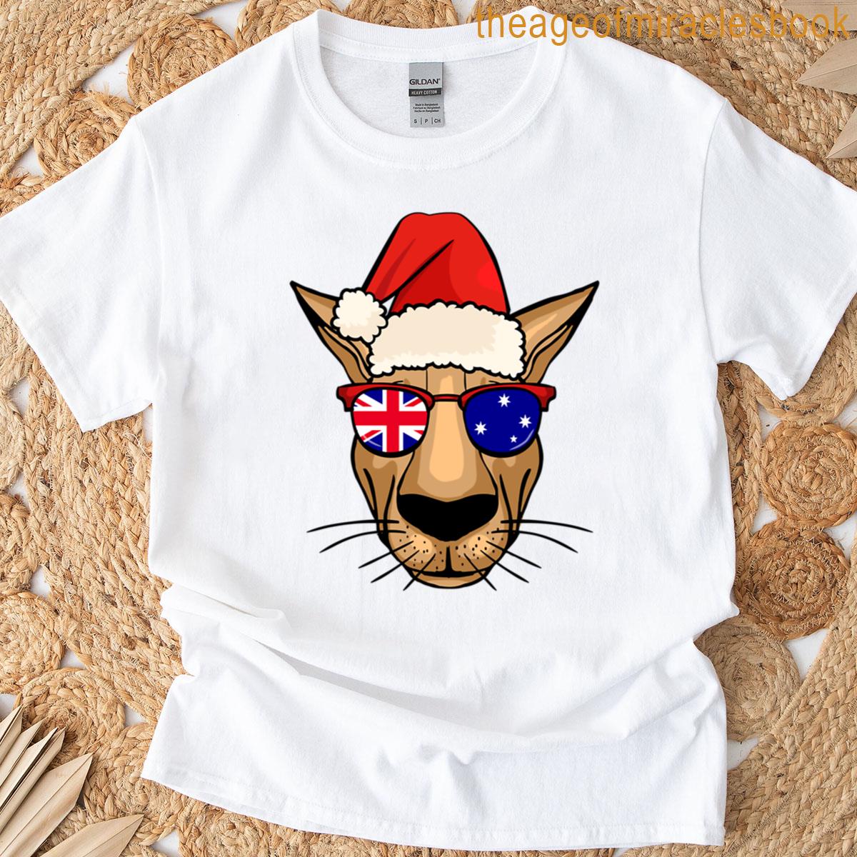 Cute Aussie Christmas Kangaroo T-shirt