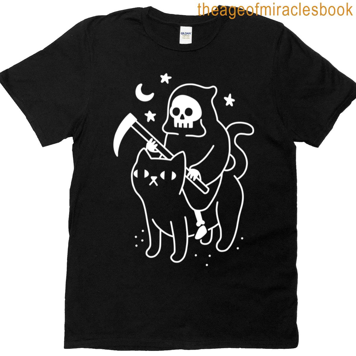 Death Rides A Black Cat T-shirt