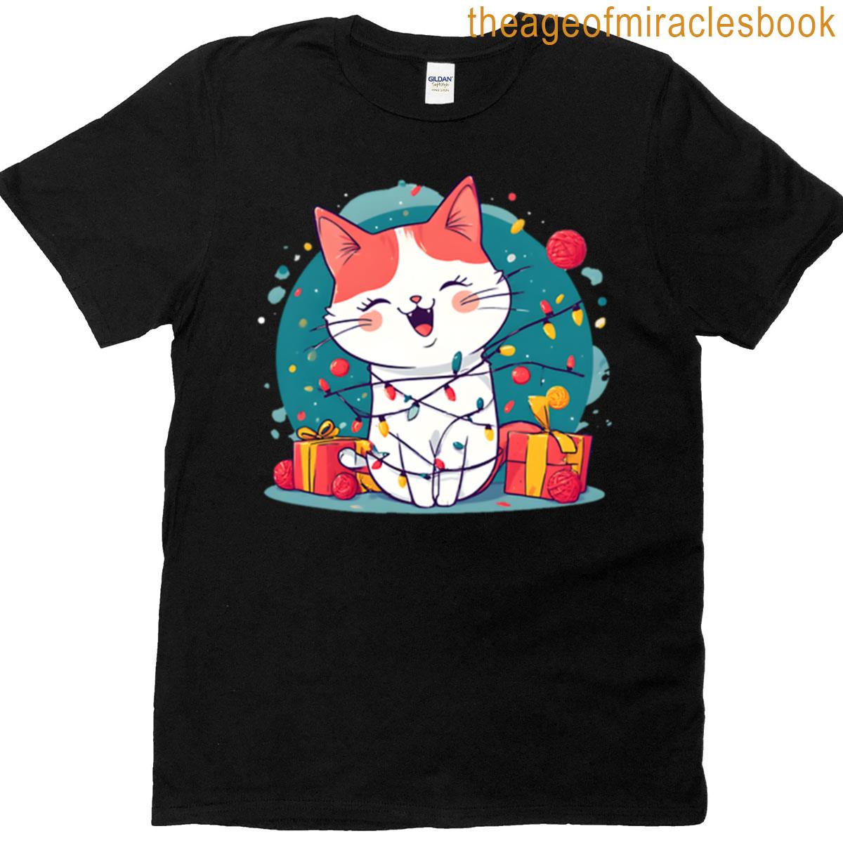 Gleeful Glow Cat T-shirt