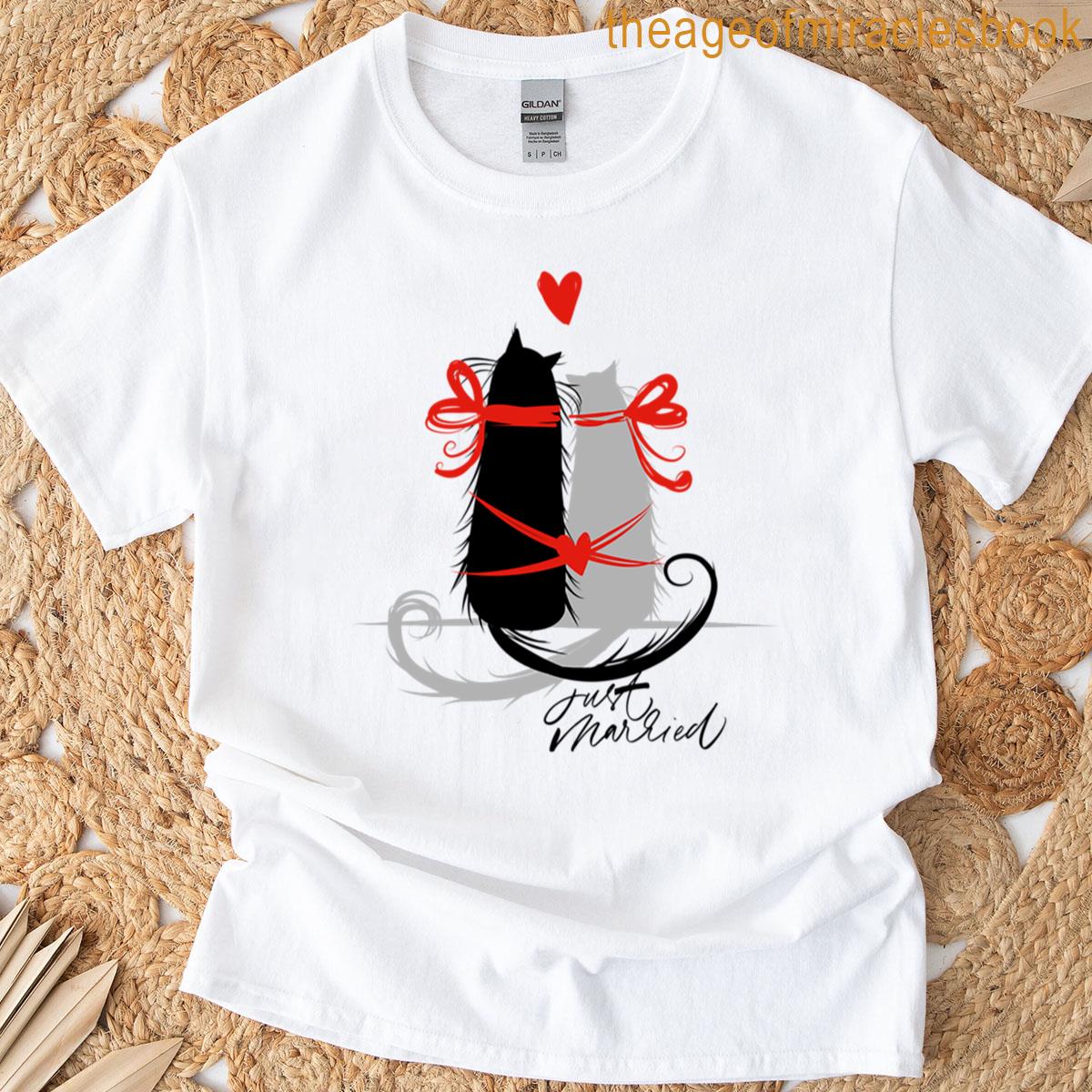 Just Married Cats T-shirt