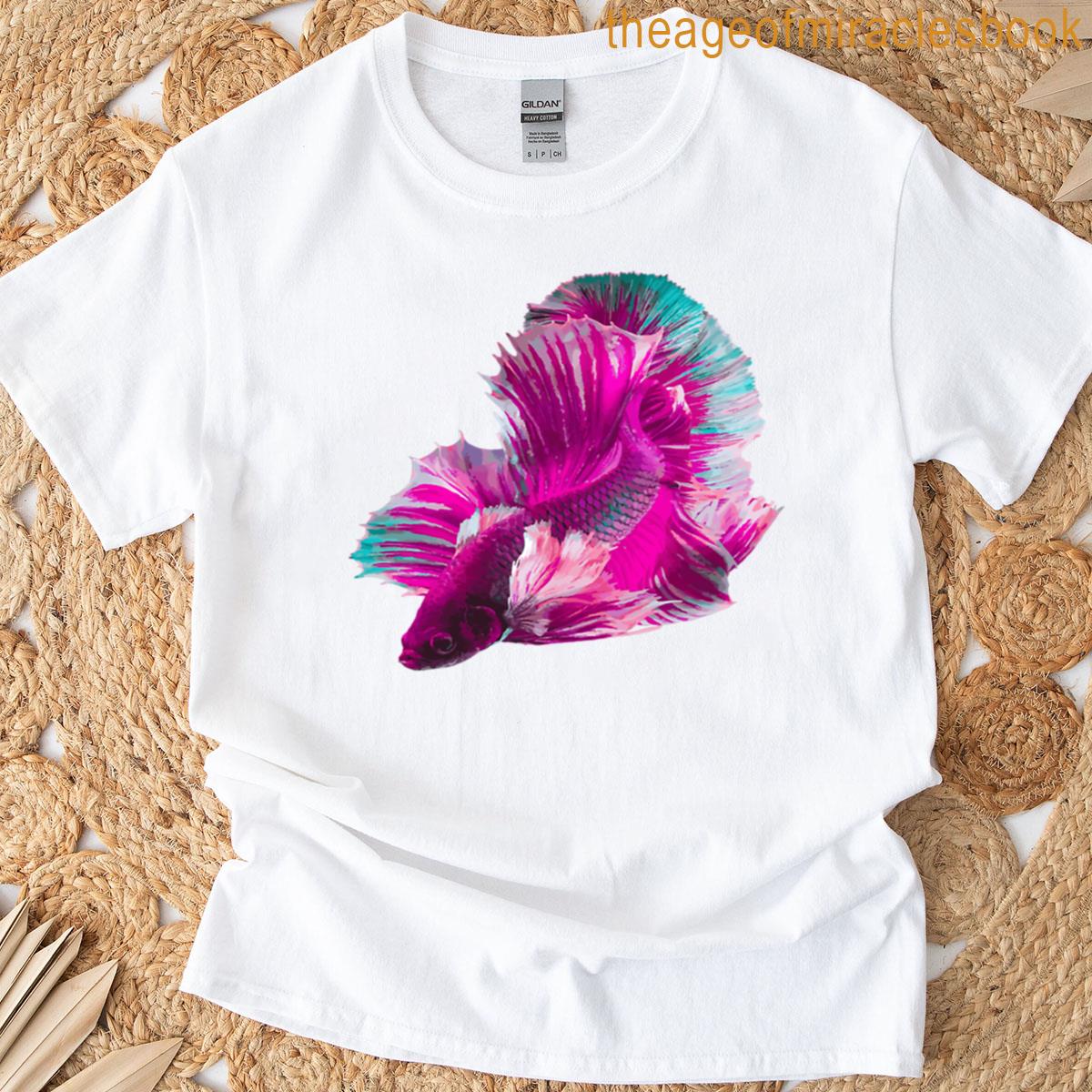 Vibrant Pink And Blue Beta T-shirt