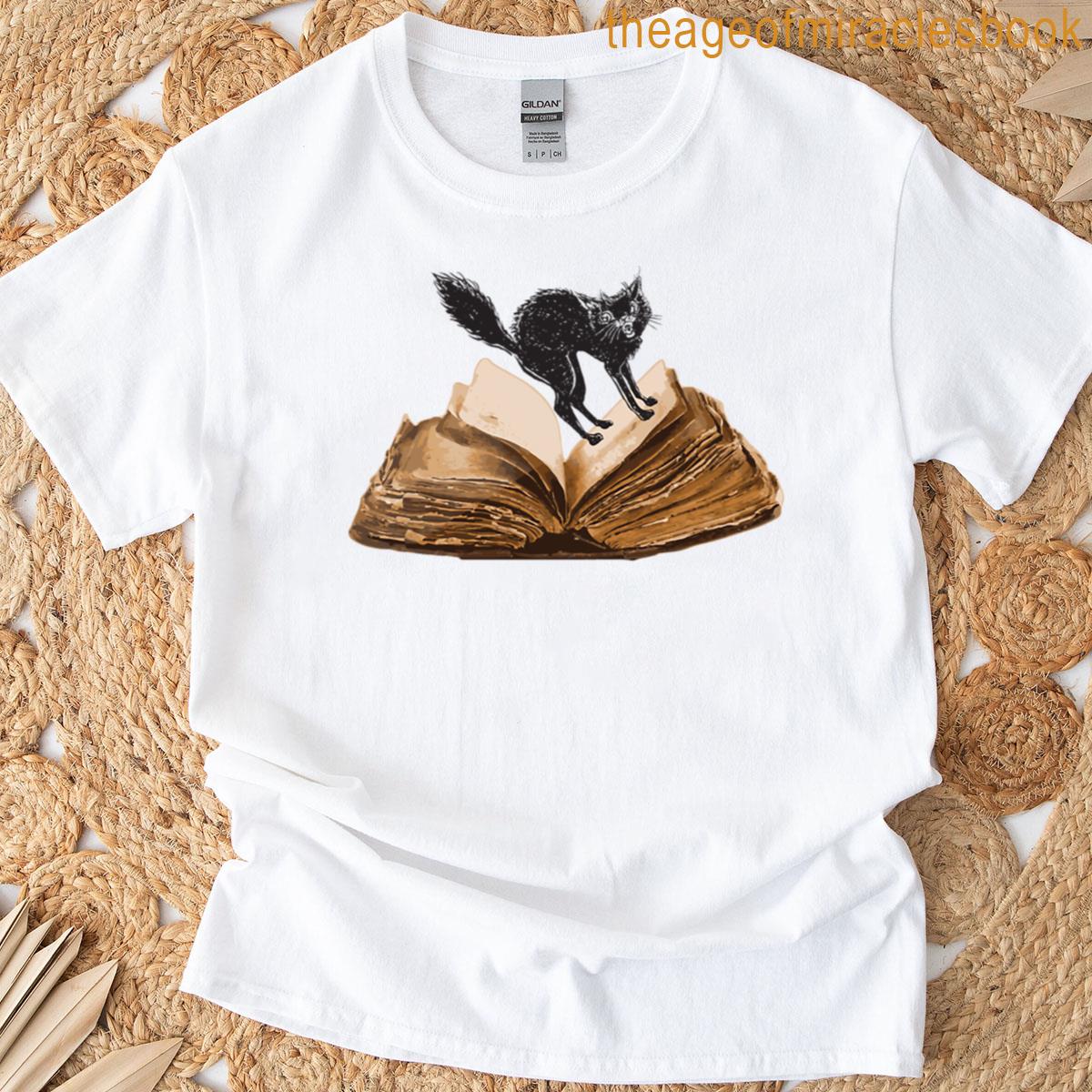 Vintage Gothic Cat T-shirt