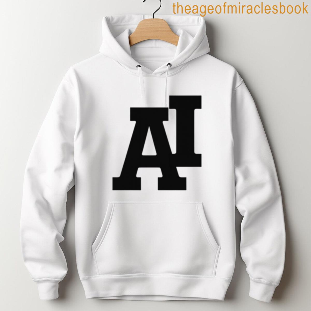Alternative view of Ai Artificial Intelligence Logo Oversized T-shirt
