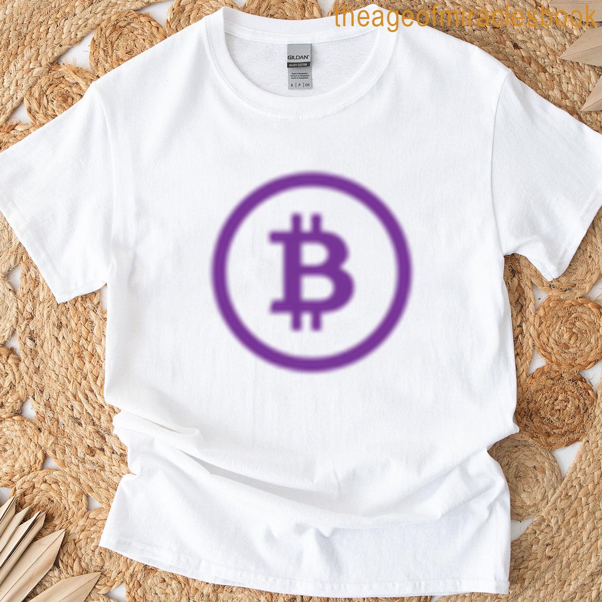 Bitcoin Logo Purple T-shirt
