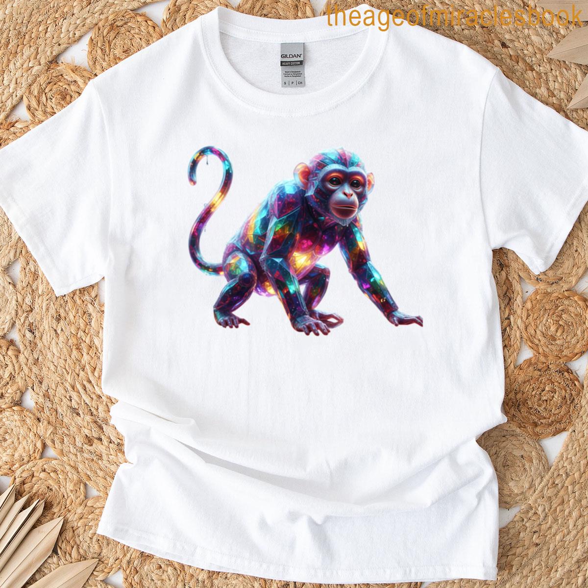 Crystal Monkey Art Oversized T-shirt