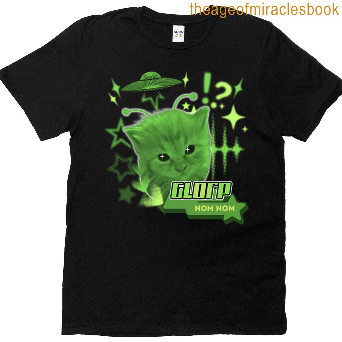 Glorp Alien Cat Meme T-shirt