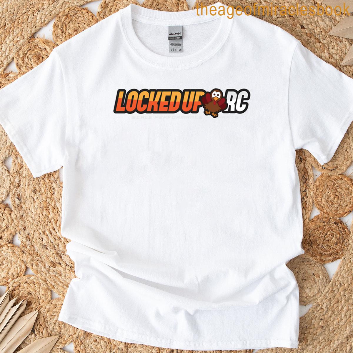Locked Up Rc Turkey Logo – Silver T-shirt